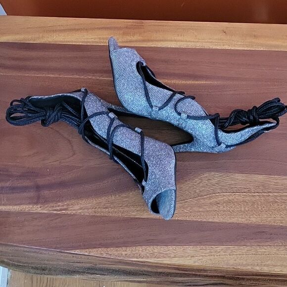 CHARLOTTE RUSSE LACE UP STRAPPY SEY STILETTOS OPEN TOE ANKLE STRAP WOMEN SANDAL - Picture 7 of 14